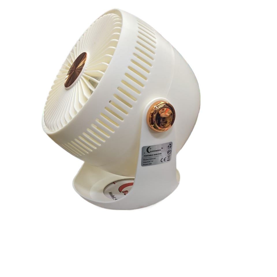 Super Moon SM 6635 Rechargeable Mini Fan 2400Mah Battery