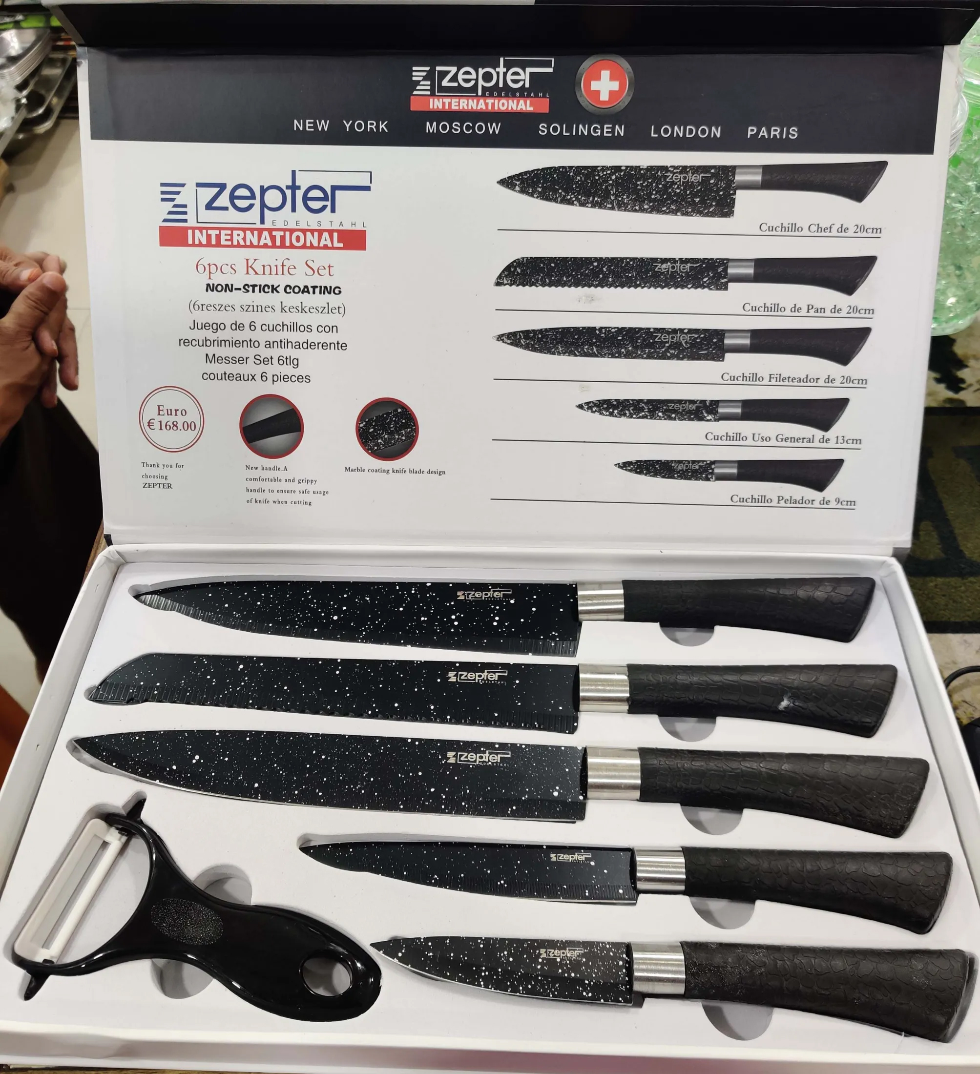 Kitchen Cutter Set 6 Pcs same as picture Cutter and pillar set Set For Chef Zepter Black 6 pcs